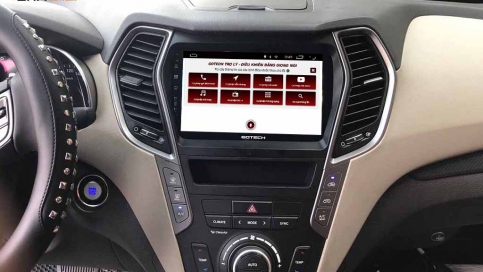Màn hình DVD Android xe Hyundai Santafe 2012 - 2018 | Gotech GT10 Pro